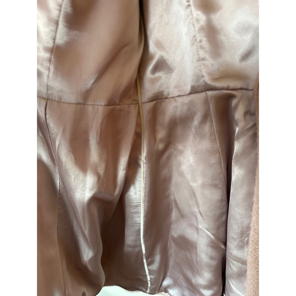 Calvin Klein Womens Dusty Rose Pink Fit and Flare Double Breasted Peacoat Coat - Picture 6 of 16
